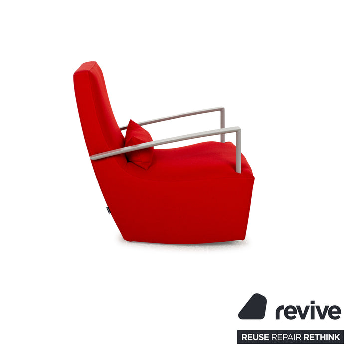 Ensemble de fauteuils en tissu Neo Ligne Roset Rouge