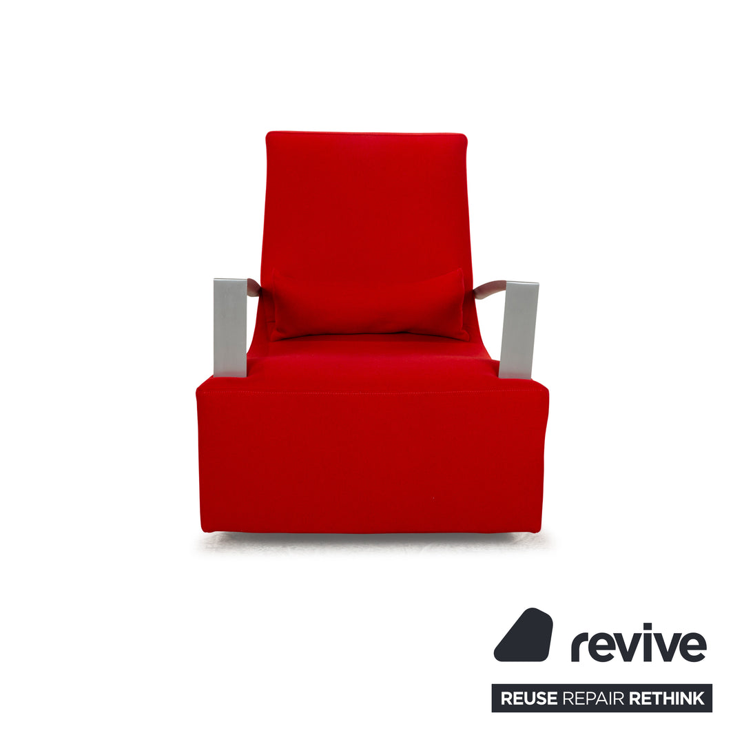 Ligne Roset Neo Fabric Armchair Set Red