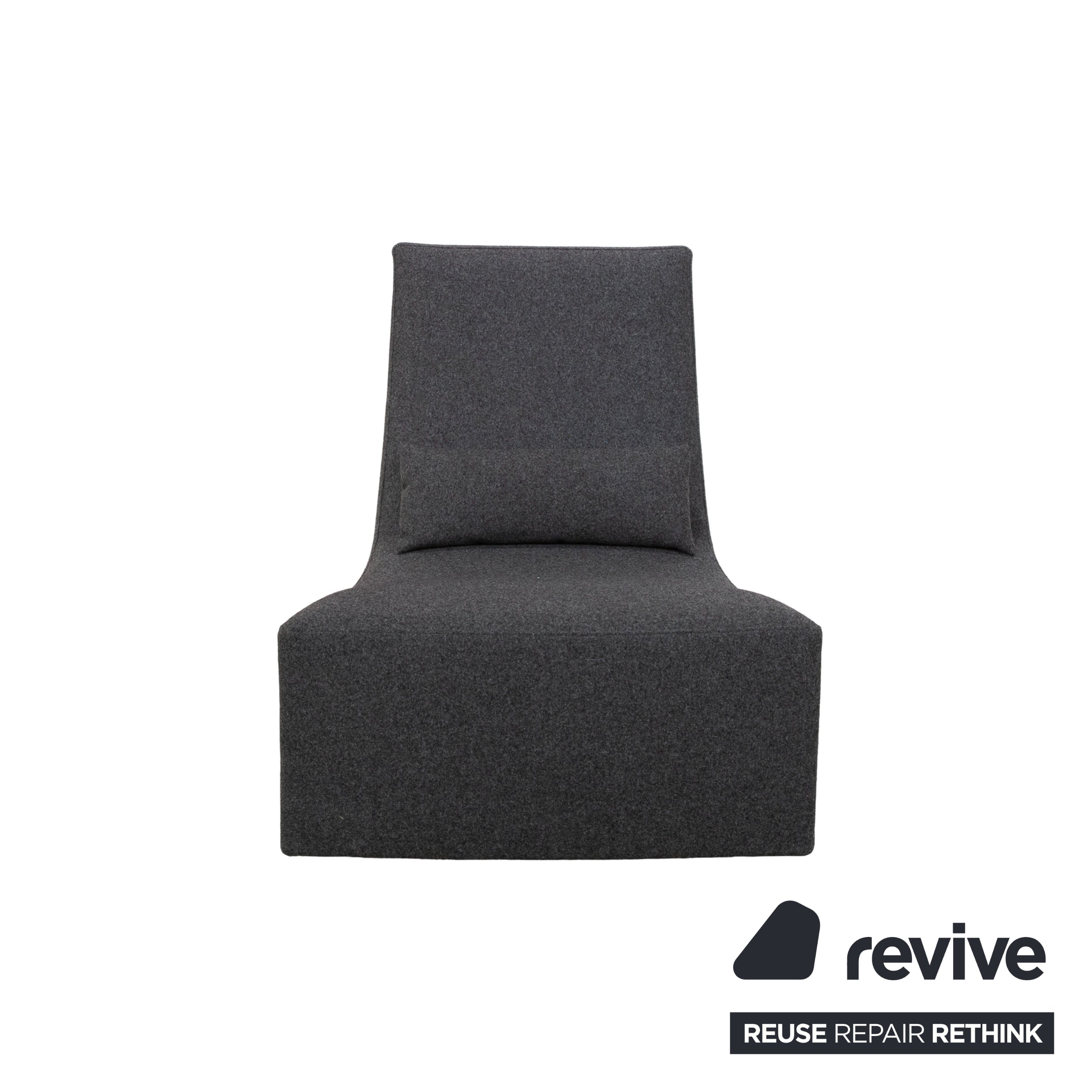 Ligne Roset Neo stoffen fauteuil grijs