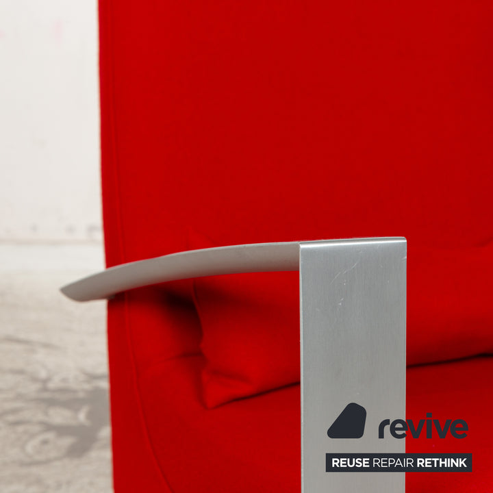 Ligne Roset Neo fabric armchair red