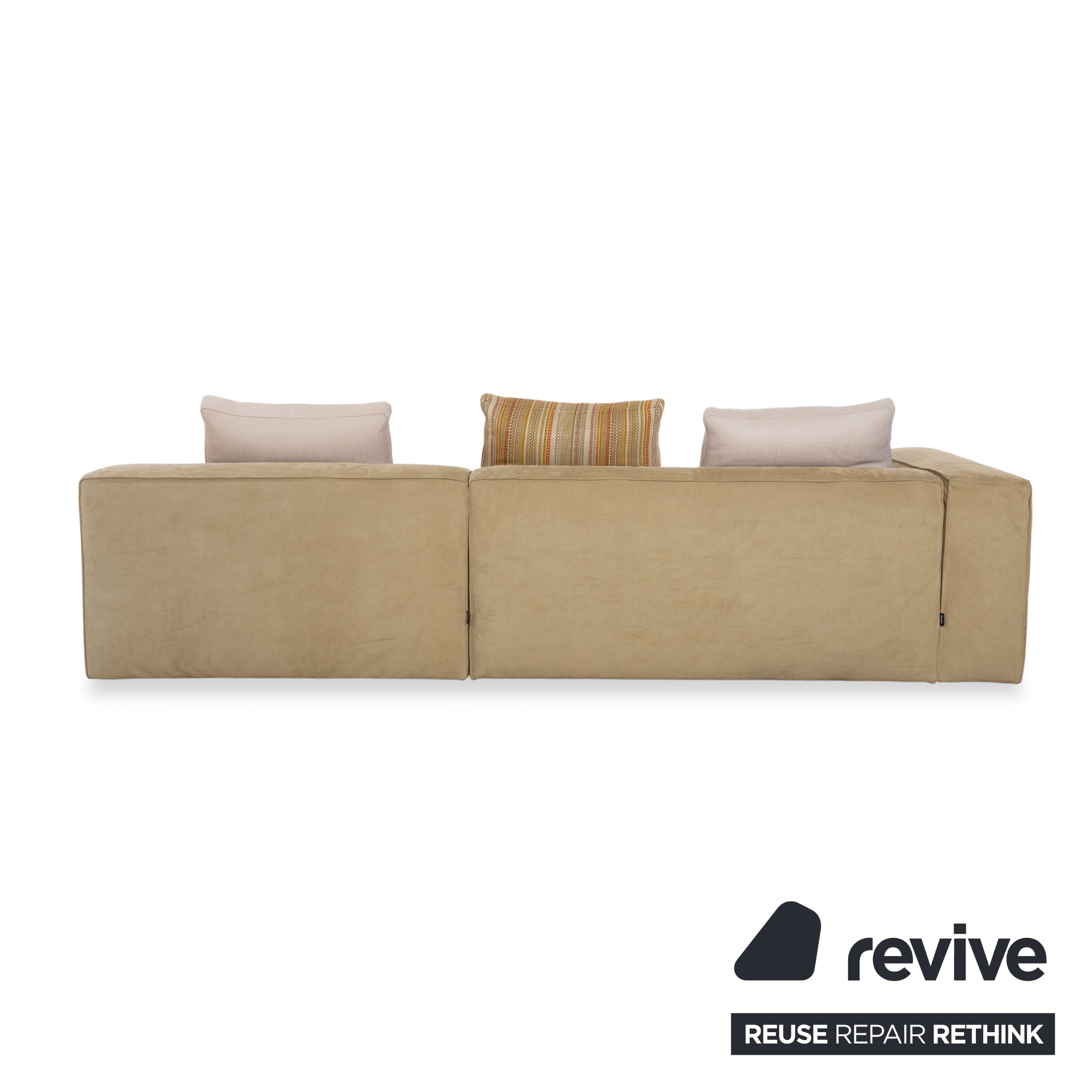 Canapé d'angle Ligne Roset NILS en tissu beige sable