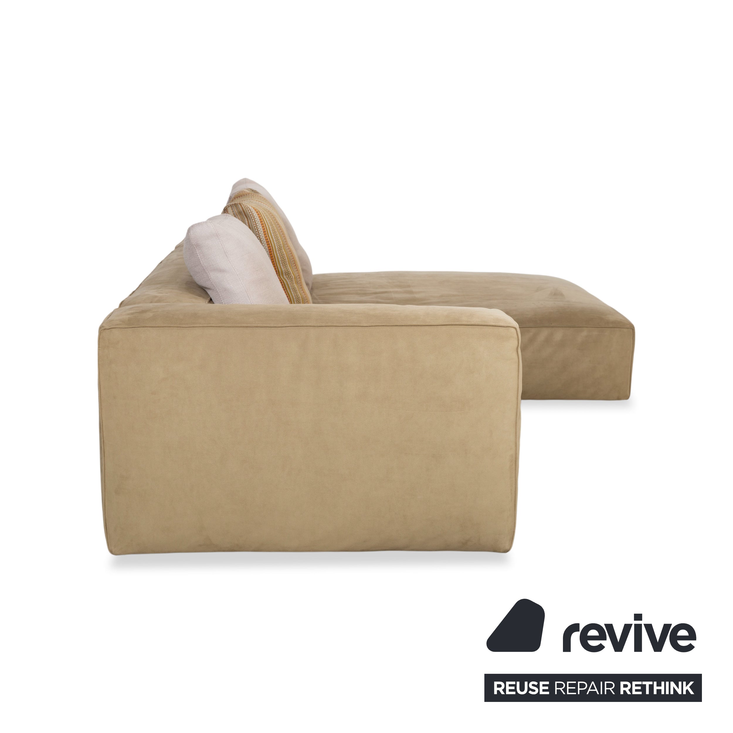 Canapé d'angle Ligne Roset NILS en tissu beige sable