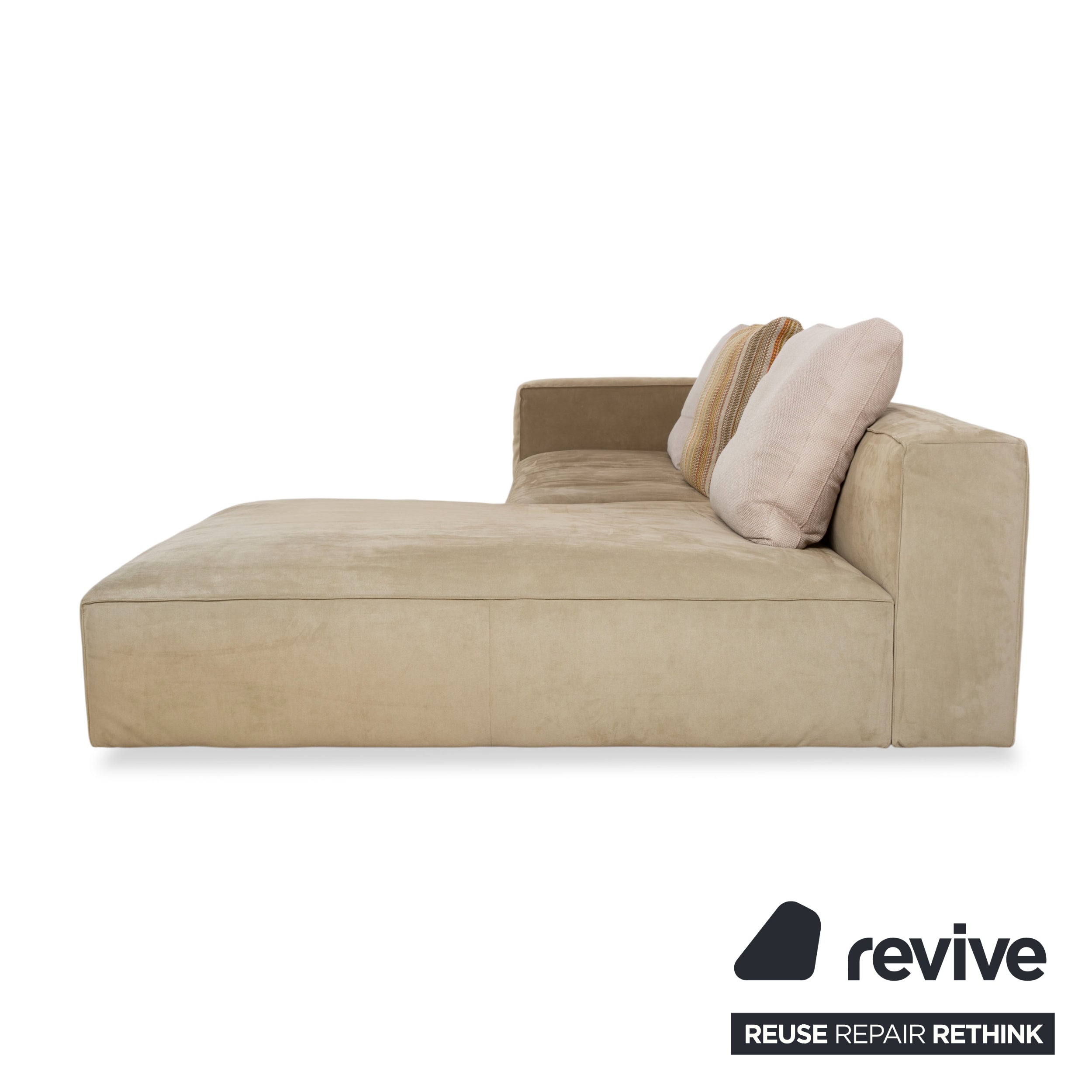 Canapé d'angle Ligne Roset NILS en tissu beige sable