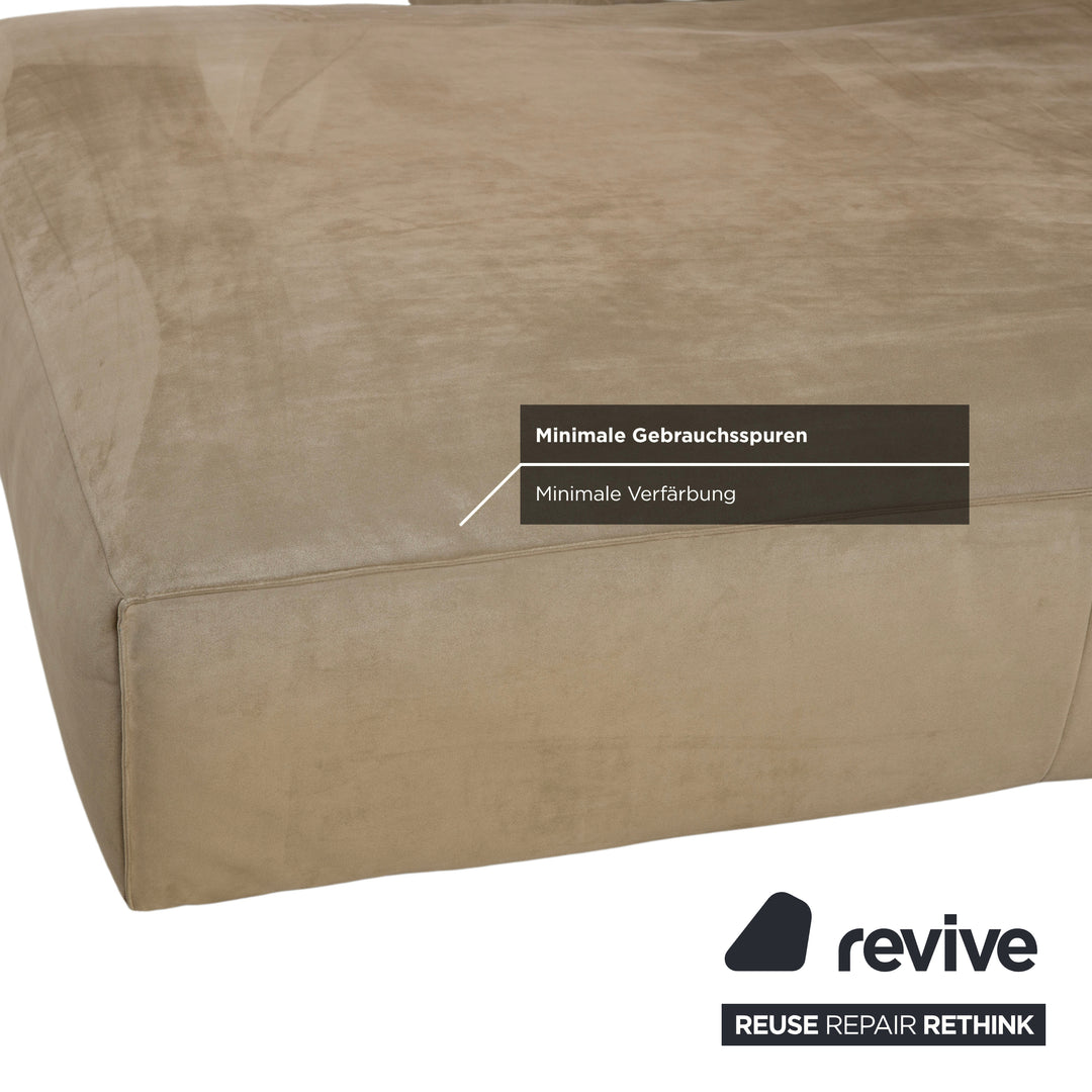 Ligne Roset NILS Fabric Corner Sofa Beige Sand Sofa Couch