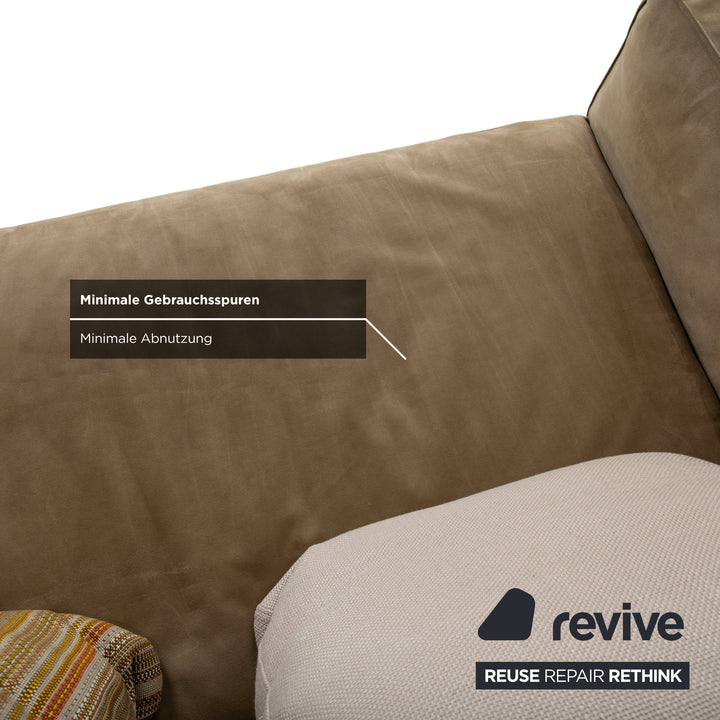 Ligne Roset NILS Fabric Corner Sofa Beige Sand Sofa Couch