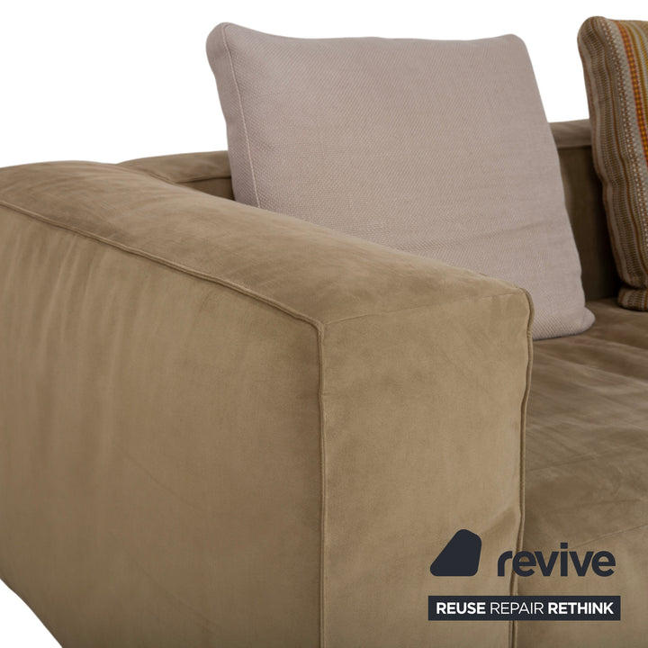 Ligne Roset NILS Fabric Corner Sofa Beige Sand Sofa Couch
