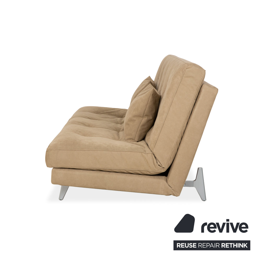 Ligne Roset Nomad fabric two-seater green grey khaki manual function sofa couch sleeper sofa