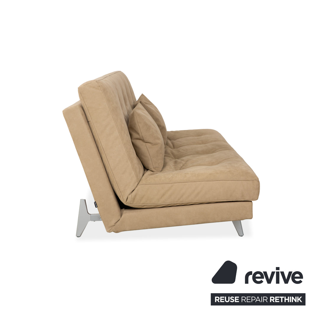 Ligne Roset Nomad fabric two-seater green grey khaki manual function sofa couch sleeper sofa