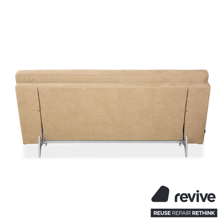 Ligne Roset Nomad fabric two-seater green grey khaki manual function sofa couch sleeper sofa