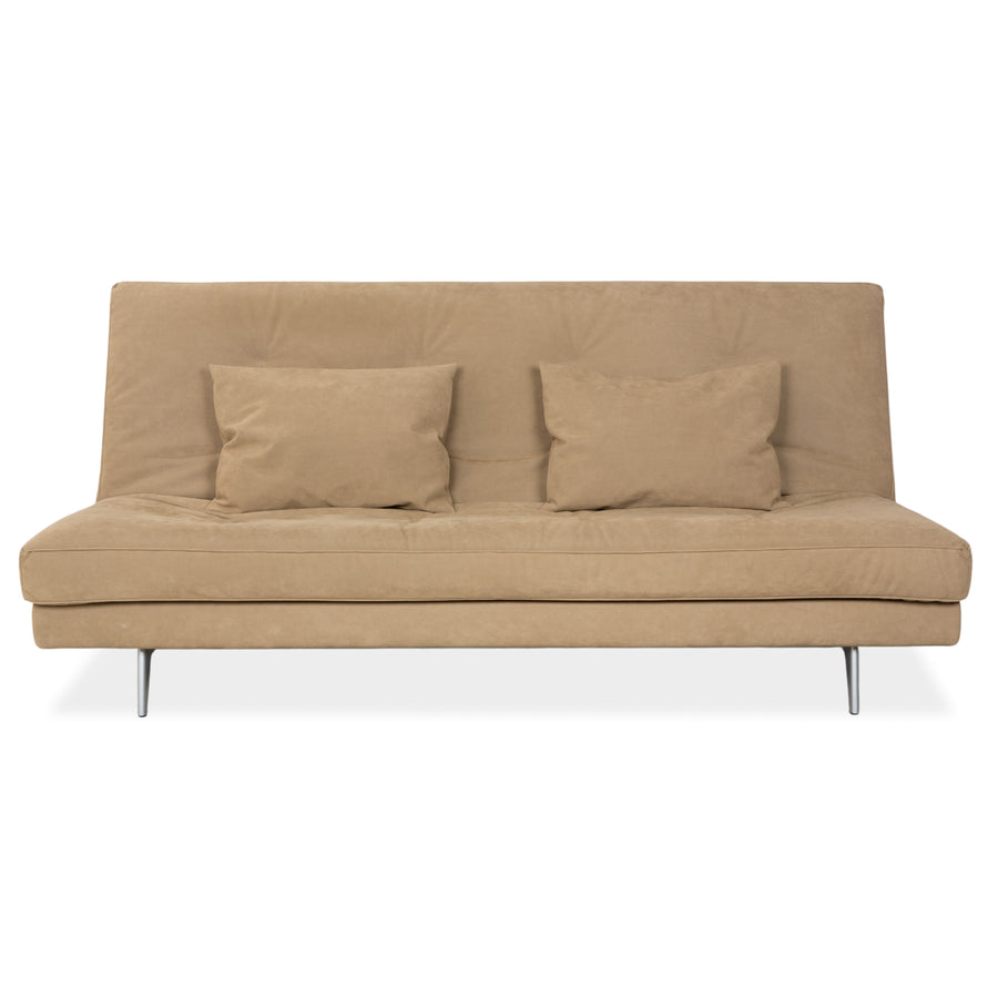 Ligne Roset Nomad fabric two-seater green grey khaki manual function sofa couch sleeper sofa