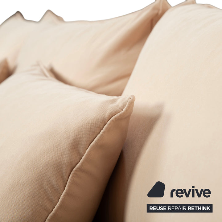 Ligne Roset Nomade 2 Stoff Ecksofa Creme Beige Braun