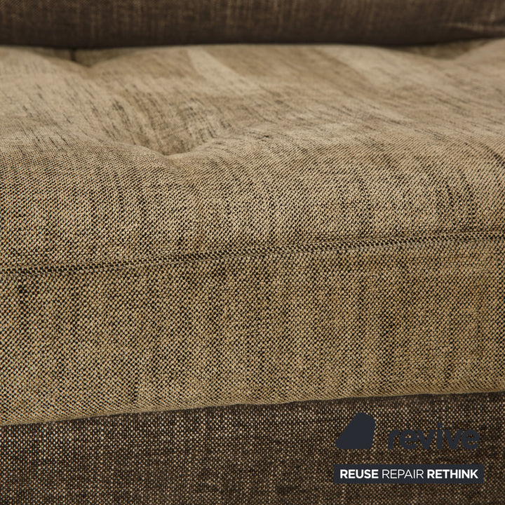 Ligne Roset Nomade stoffen hoekbank grijs bruin recamiere rechts bank sofa