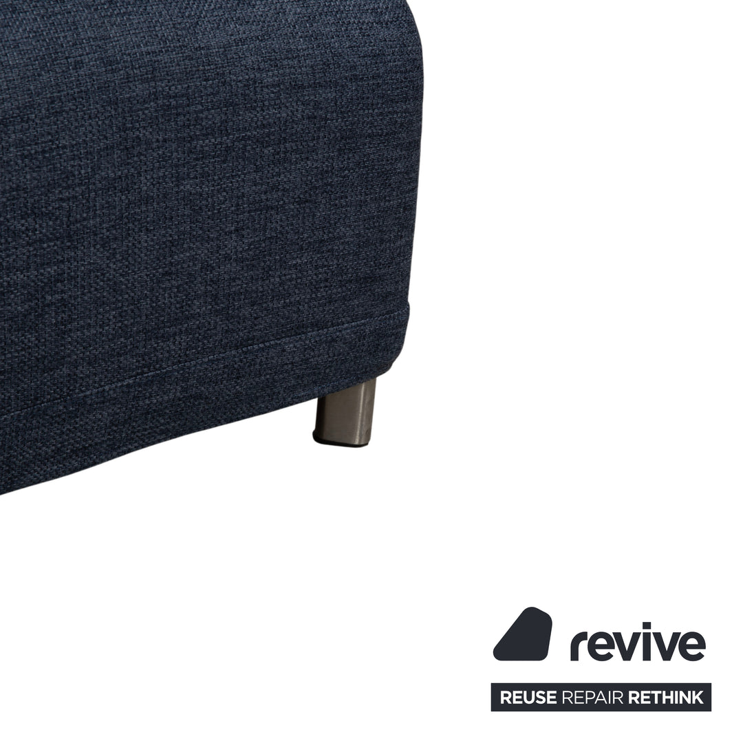 Ligne Roset Opium Stoff Ecksofa Blau Grau Anthrazit Sofa Couch