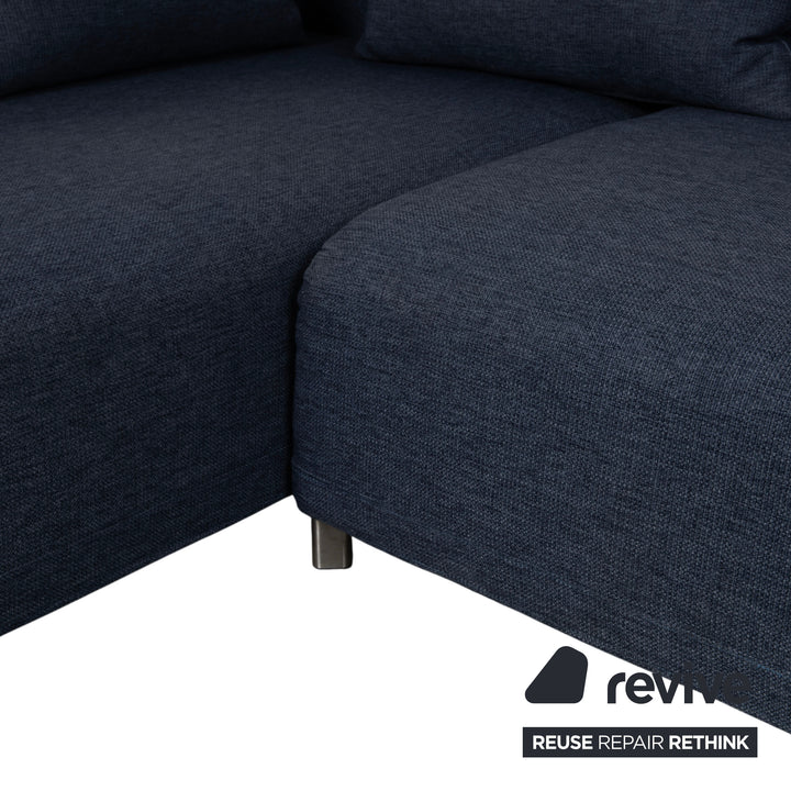 Ligne Roset Opium Stoff Ecksofa Blau Grau Anthrazit Sofa Couch