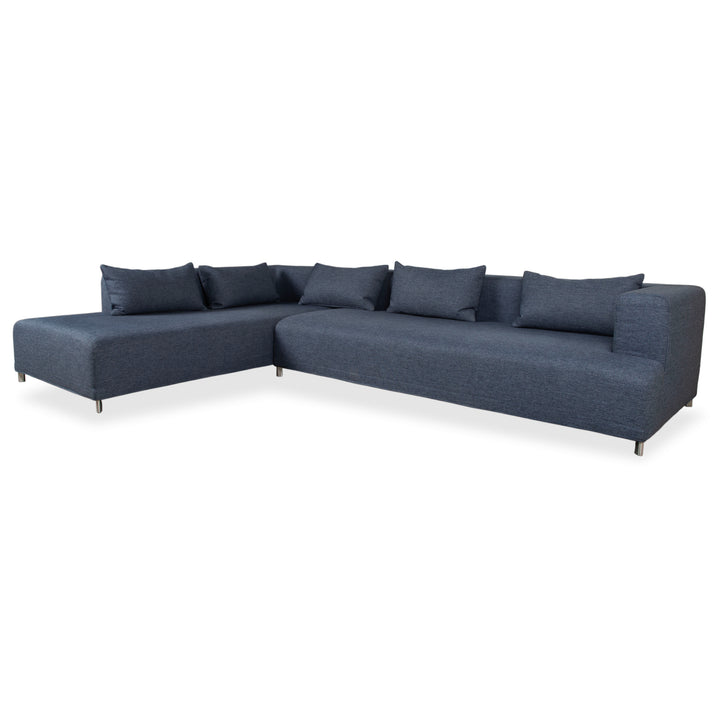 Ligne Roset Opium Stoff Ecksofa Blau Grau Anthrazit Sofa Couch