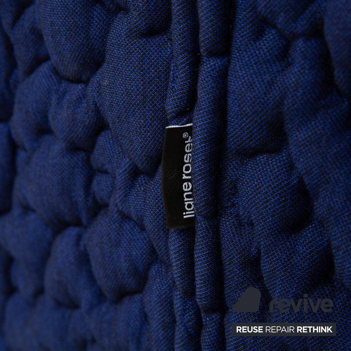 Ligne Roset PLOUM Stoff Dreisitzer Blau Lila Sofa Couch 3-Sitzer Hochlehner MOBY/FR SAFIR