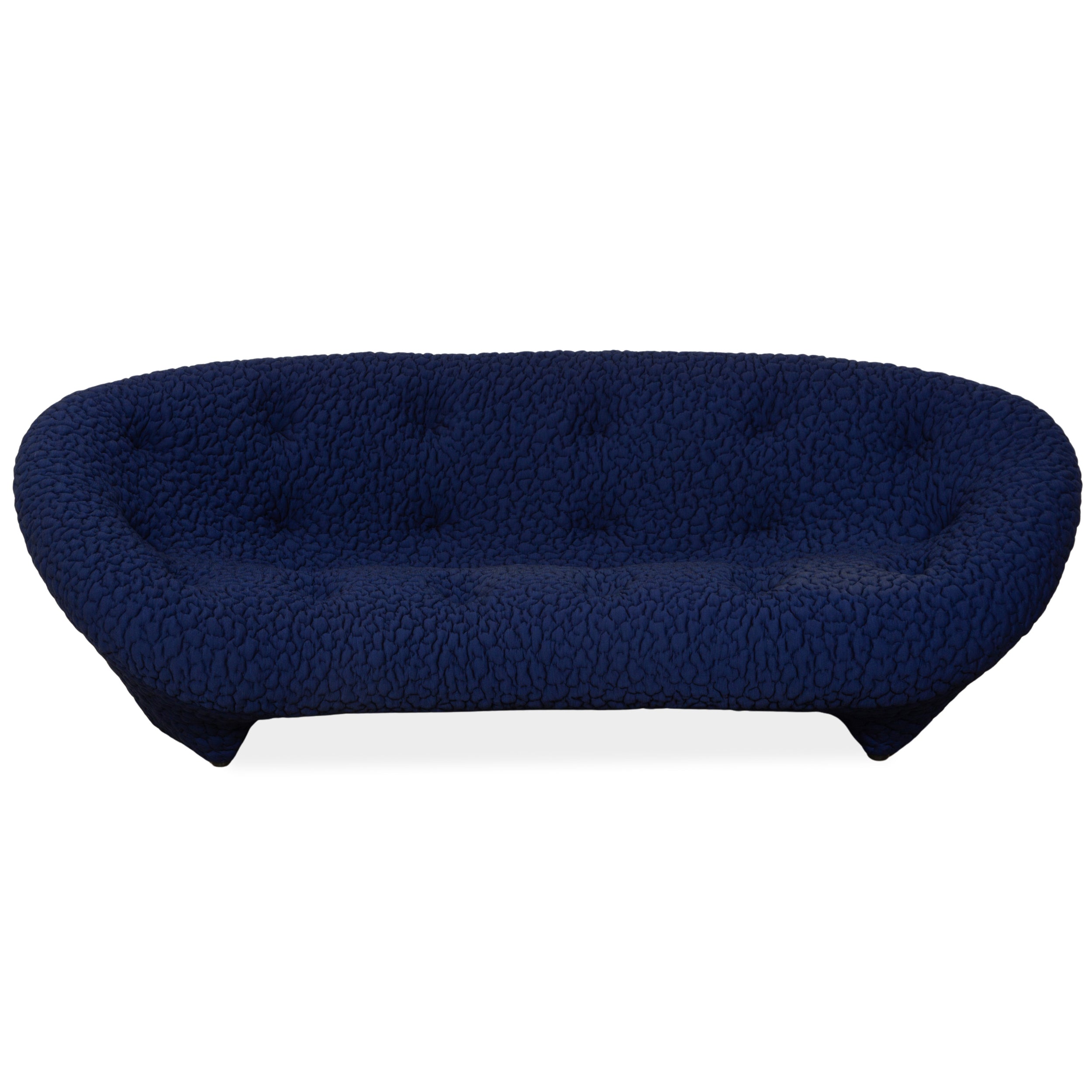 Ligne Roset PLOUM Stoff Dreisitzer Blau Lila Sofa Couch 3-Sitzer Hochlehner MOBY/FR SAFIR