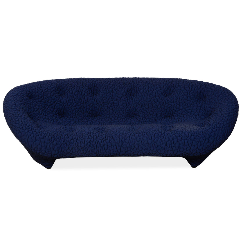 Ligne Roset PLOUM Stoff Dreisitzer Blau Lila Sofa Couch 3-Sitzer Hochlehner MOBY/FR SAFIR