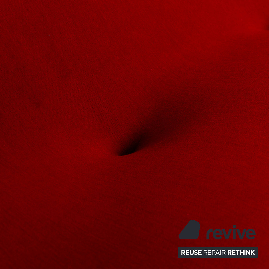 Ligne Roset Ploum Stoff Zweisitzer Rot Sofa Couch