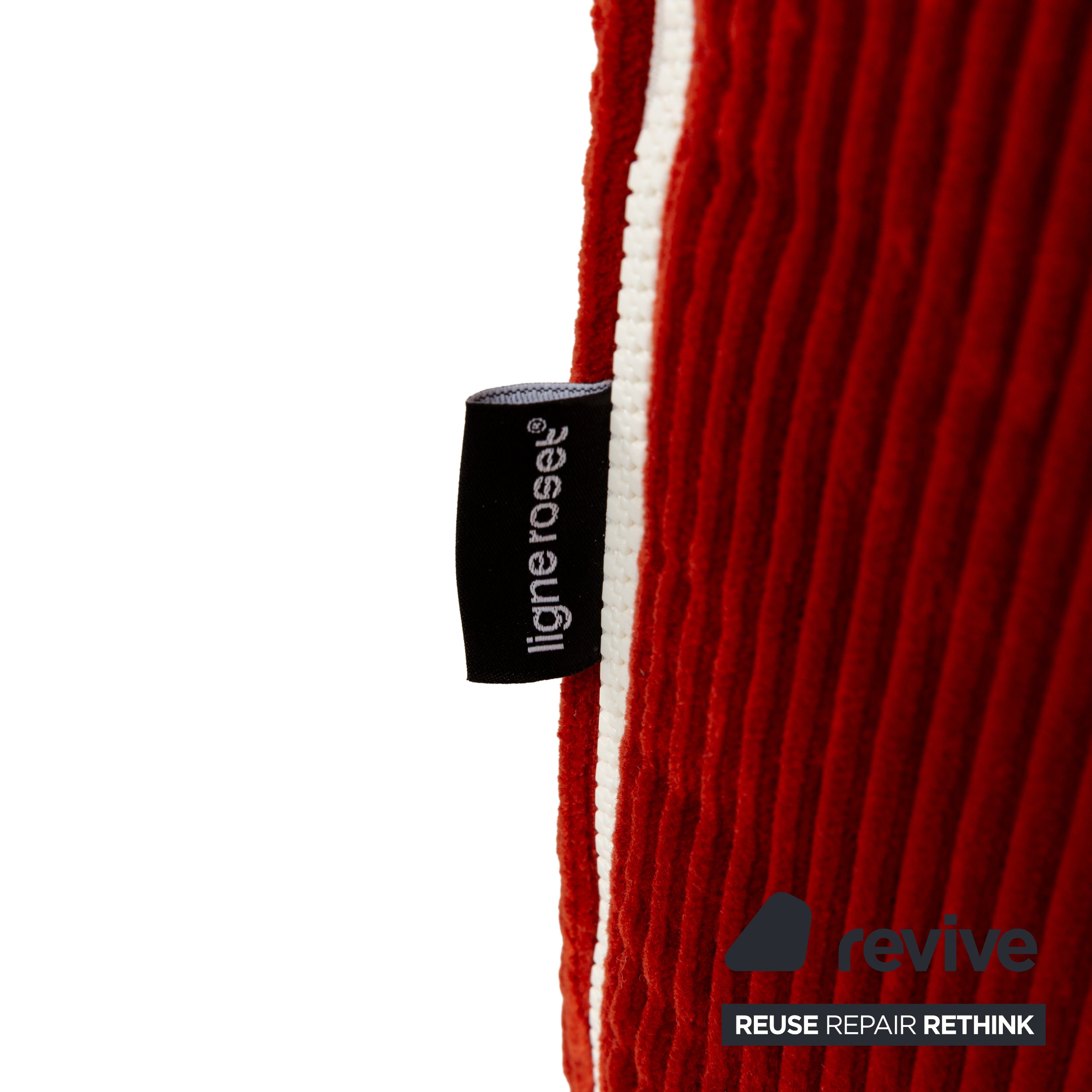 Ligne Roset Plumy Fabric Stool Red