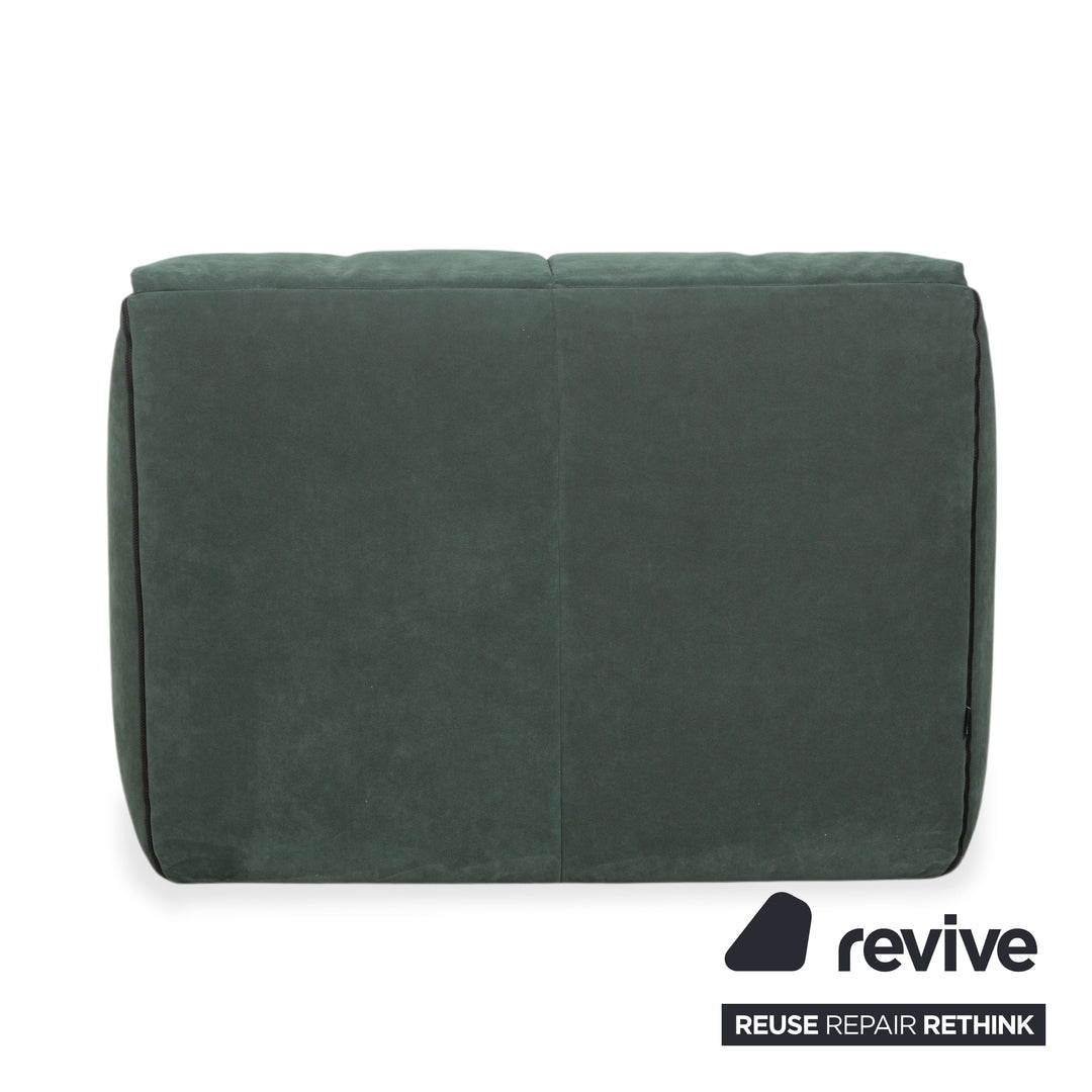 Ligne Roset Plumy fabric armchair, green sage, manual function