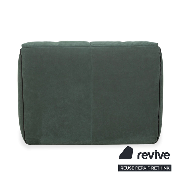 Ligne Roset Plumy fabric armchair, green sage, manual function