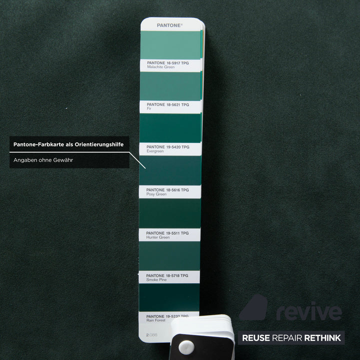 ligne roset Plumy Stoff Sessel Grün Salbei manuelle Funktion