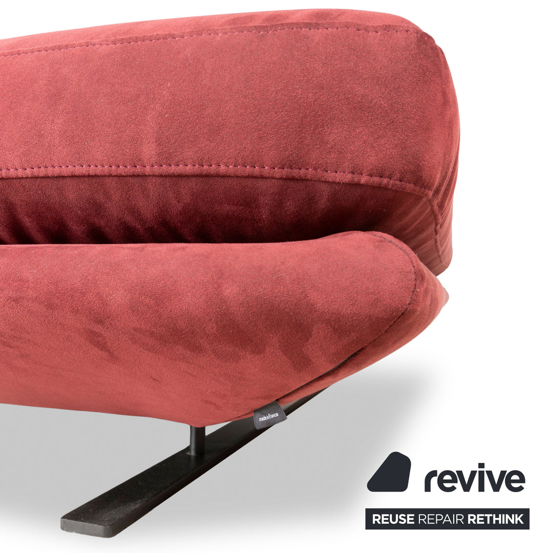 ligne roset Prado Stoff Liege Rot Dunkelrot Weinrot Daybed