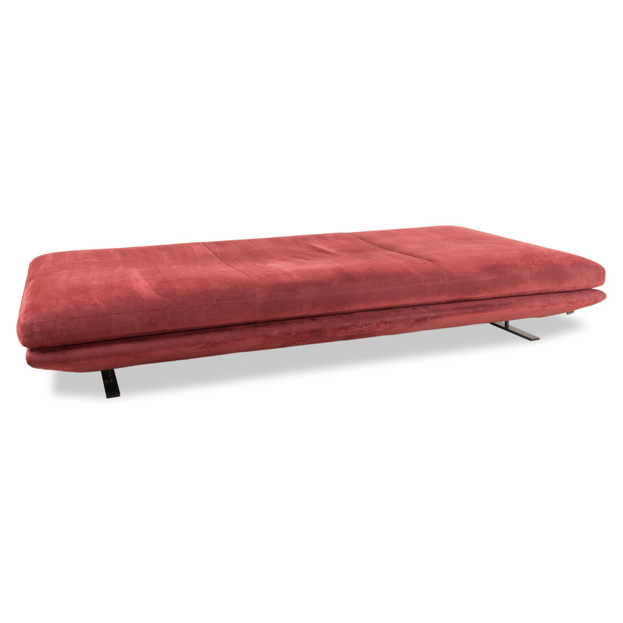 ligne roset Prado fabric lounger red dark red wine red daybed
