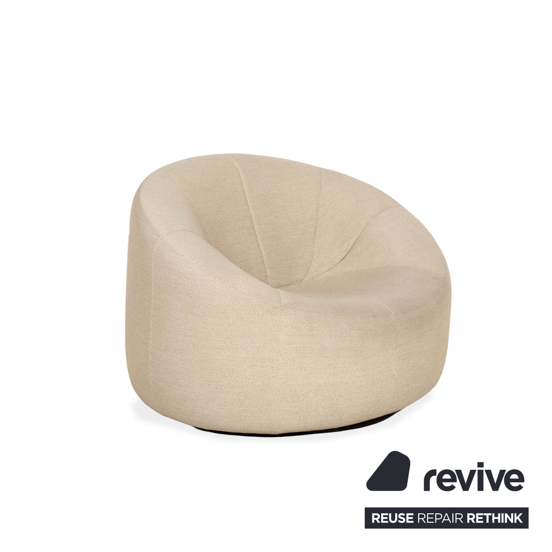 ligne roset Pumpkin fabric armchair beige sand