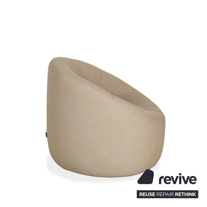 ligne roset Pumpkin fabric armchair beige sand
