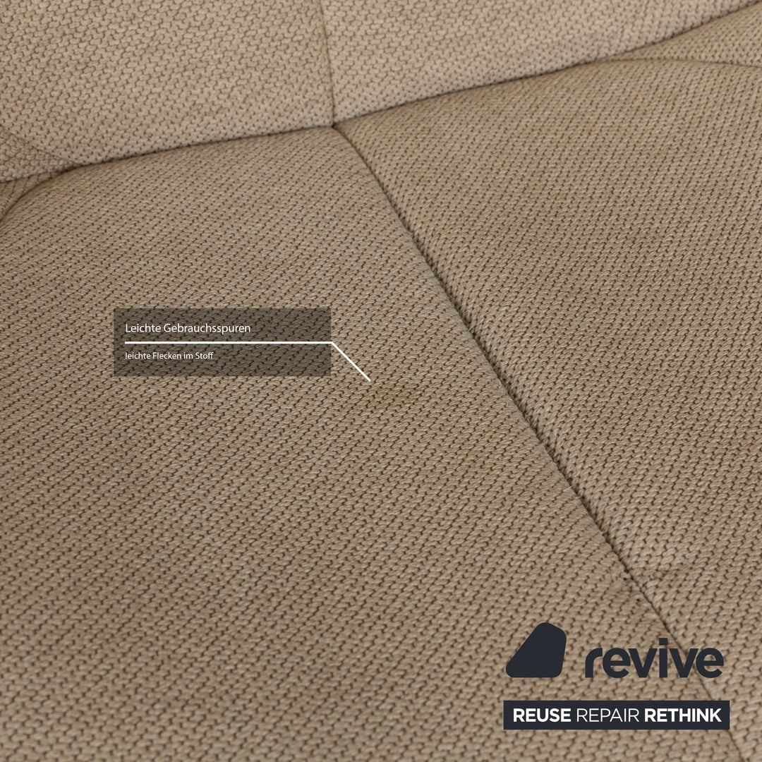 ligne roset Pumpkin fabric armchair beige sand