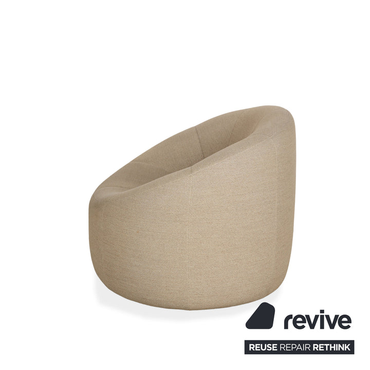 ligne roset Pumpkin fabric armchair beige sand