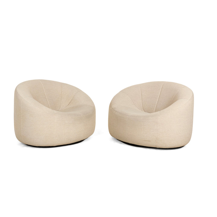 ligne roset Pumpkin fabric armchair beige sand