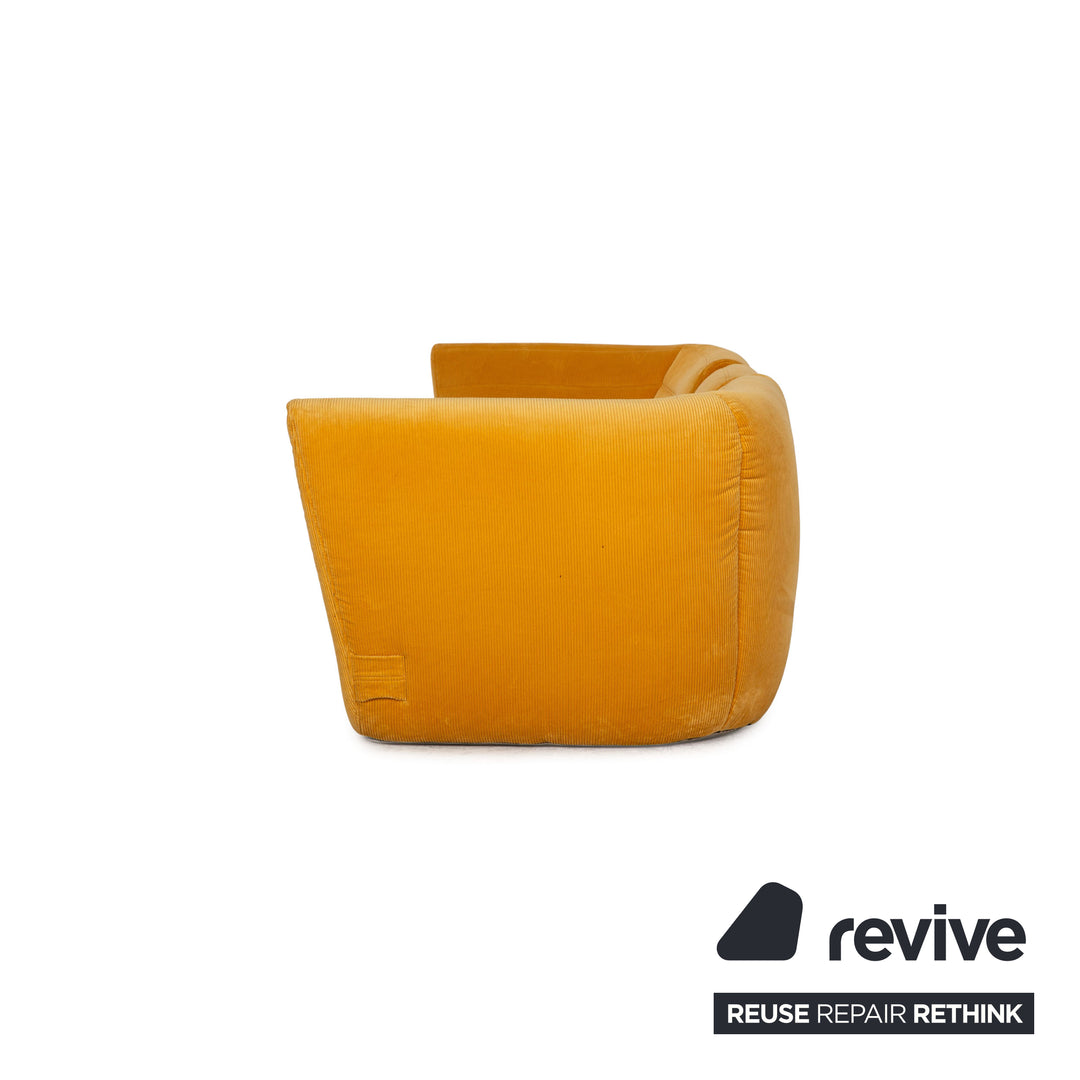 Ligne Roset Saparella Dreisitzer Sofa Stoff Gelb Couch by Michael Ducaroy