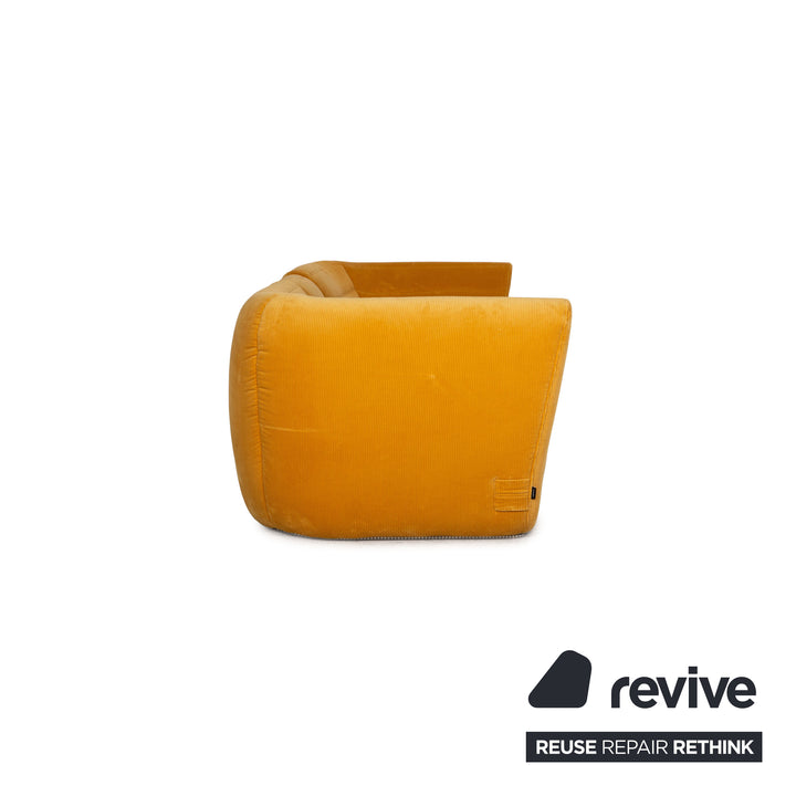 Ligne Roset Saparella Dreisitzer Sofa Stoff Gelb Couch by Michael Ducaroy