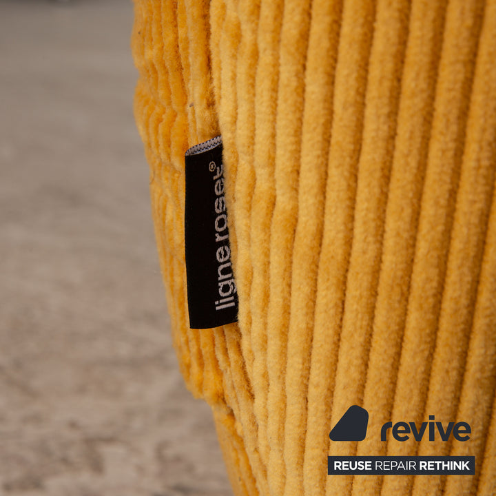 Ligne Roset Saparella Dreisitzer Sofa Stoff Gelb Couch by Michael Ducaroy