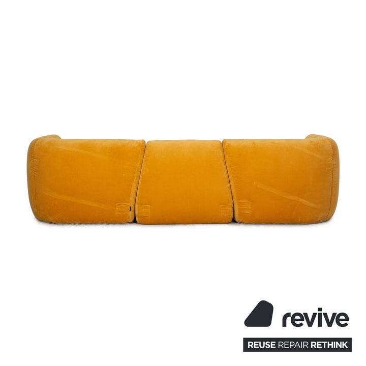 Ligne Roset Saparella Dreisitzer Sofa Stoff Gelb Couch by Michael Ducaroy