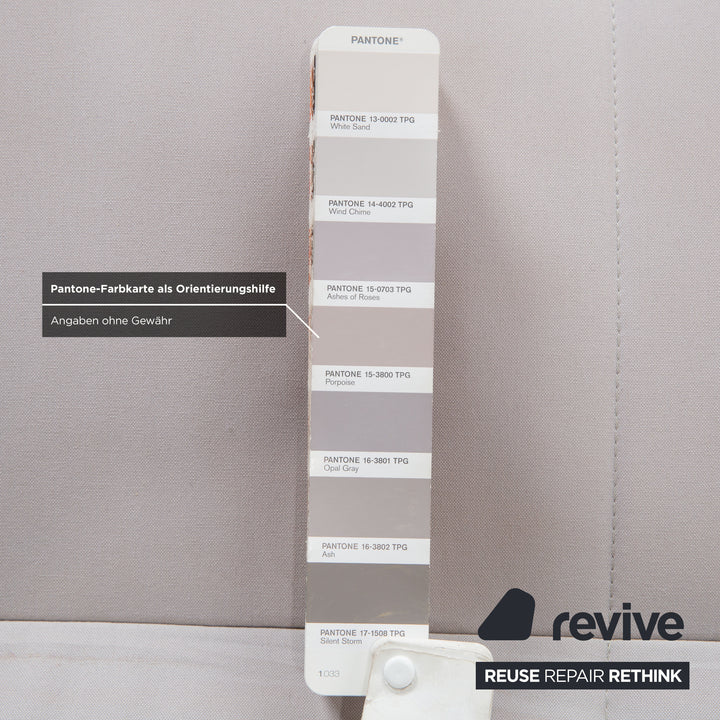 Ligne Roset Smala Dreisitzer Stoff Sofa Hellgrau Schlafsofa manuelle Schlaffunktion