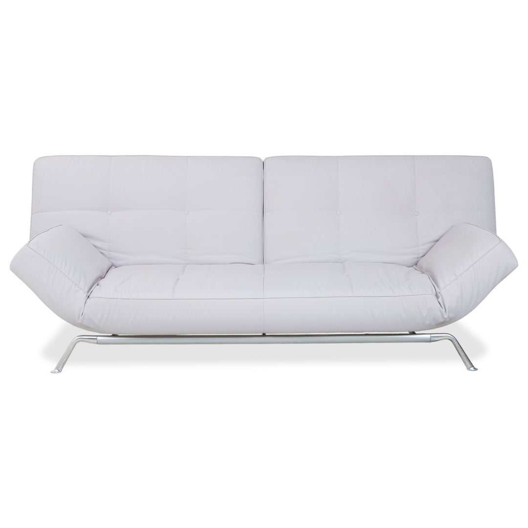 Ligne Roset Smala Dreisitzer Stoff Sofa Hellgrau Schlafsofa manuelle Schlaffunktion
