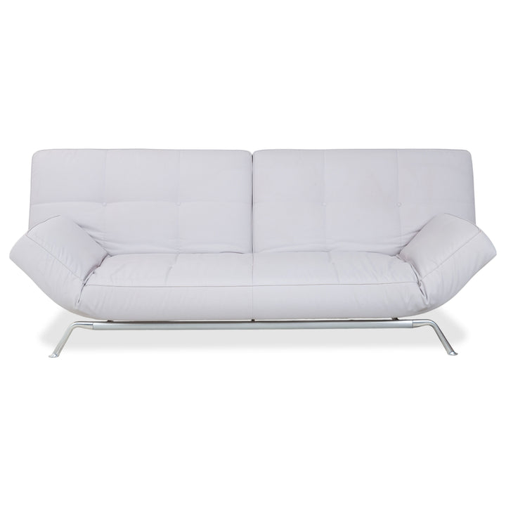 Ligne Roset Smala Dreisitzer Stoff Sofa Hellgrau Schlafsofa manuelle Schlaffunktion