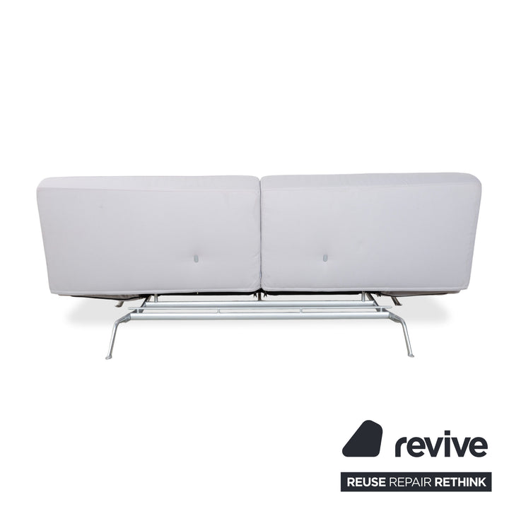 Ligne Roset Smala Dreisitzer Stoff Sofa Hellgrau Schlafsofa manuelle Schlaffunktion