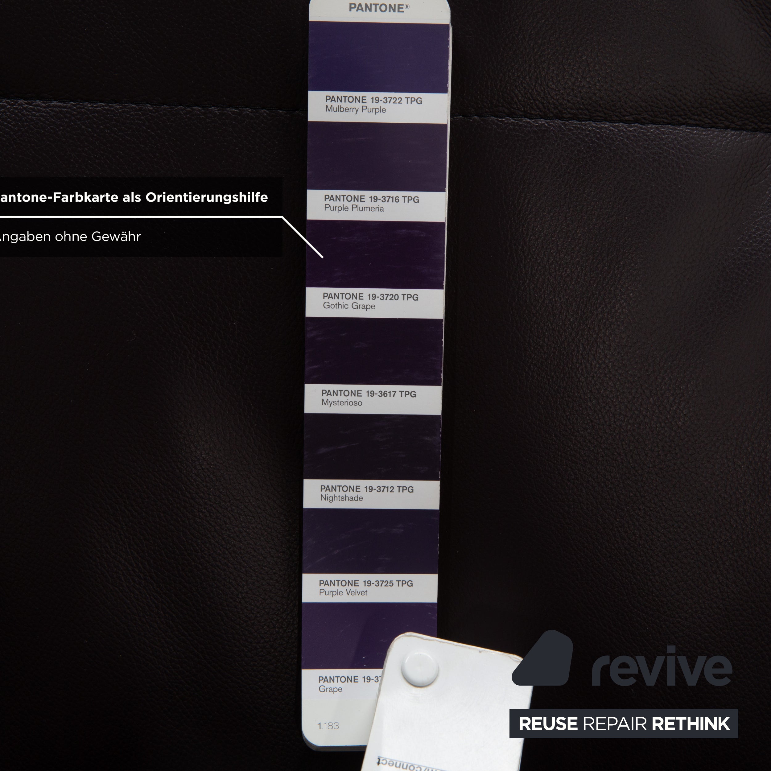 Ligne Roset Smala Leder Dreisitzer Aubergine Lila manuelle Funktion Sofa Couch