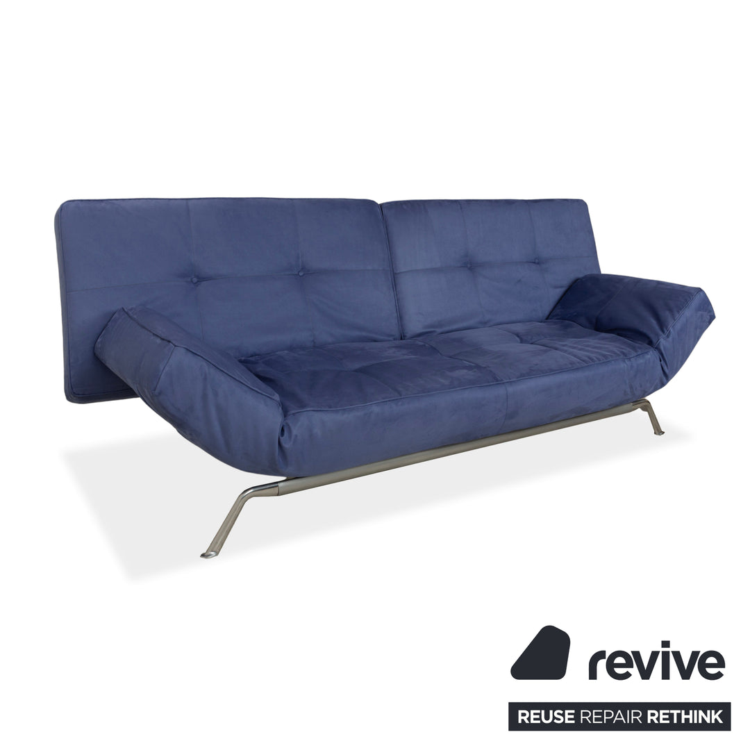 Ligne Roset Smala tissu trois places bleu nouvelle housse fonction manuelle fonction sommeil