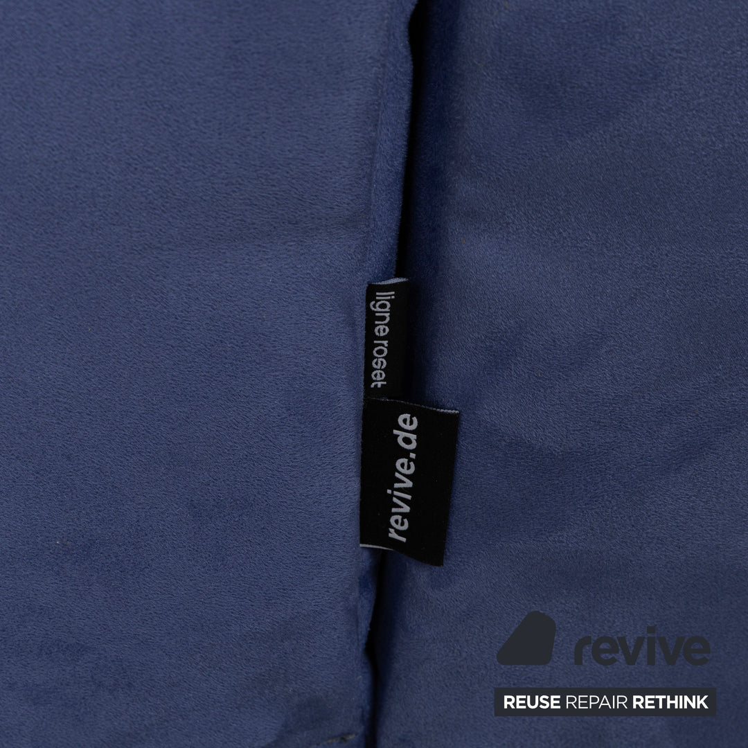 ligne roset Smala fabric three-seater blue new cover manual function sleep function