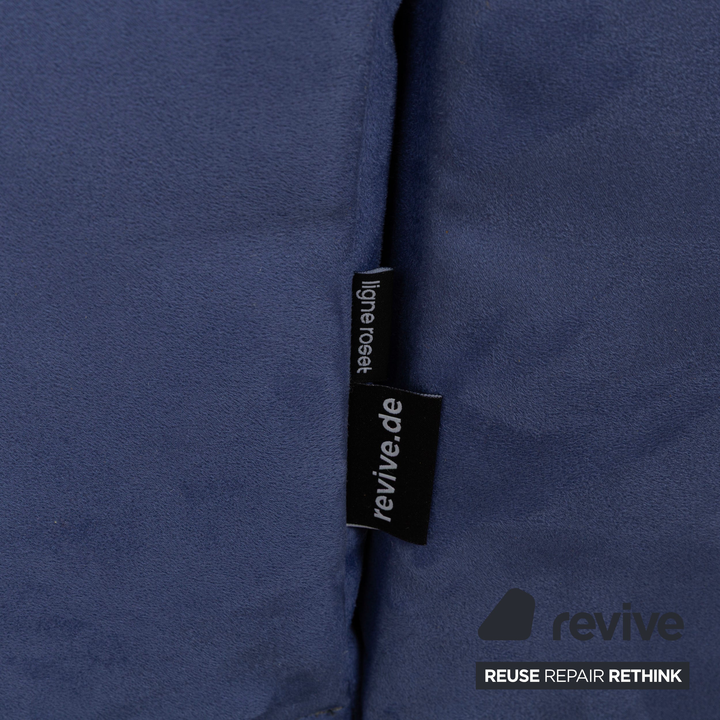Ligne Roset Smala tissu trois places bleu nouvelle housse fonction manuelle fonction sommeil