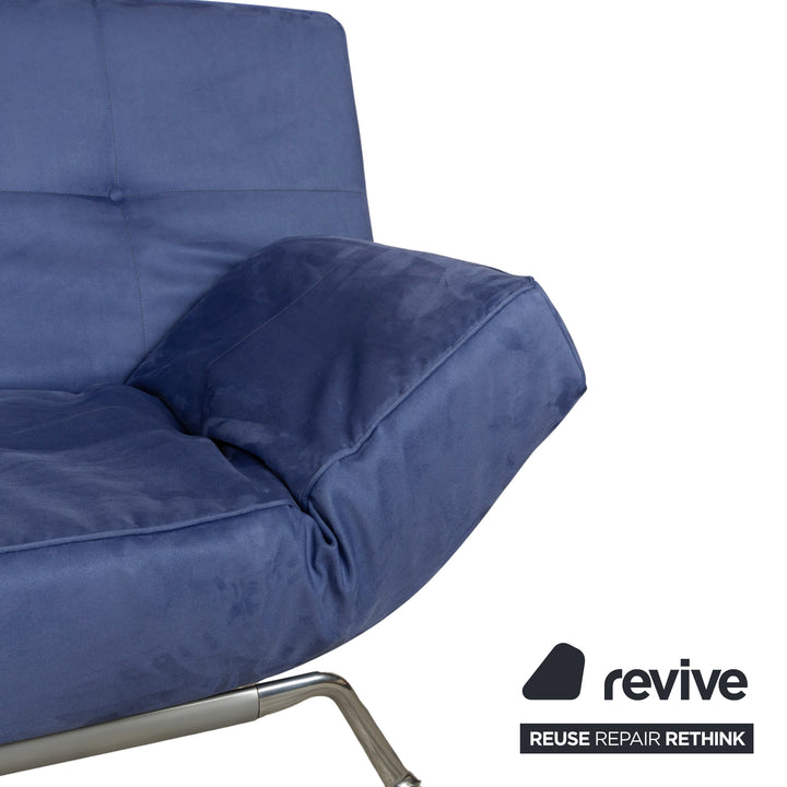 Ligne Roset Smala tissu trois places bleu nouvelle housse fonction manuelle fonction sommeil