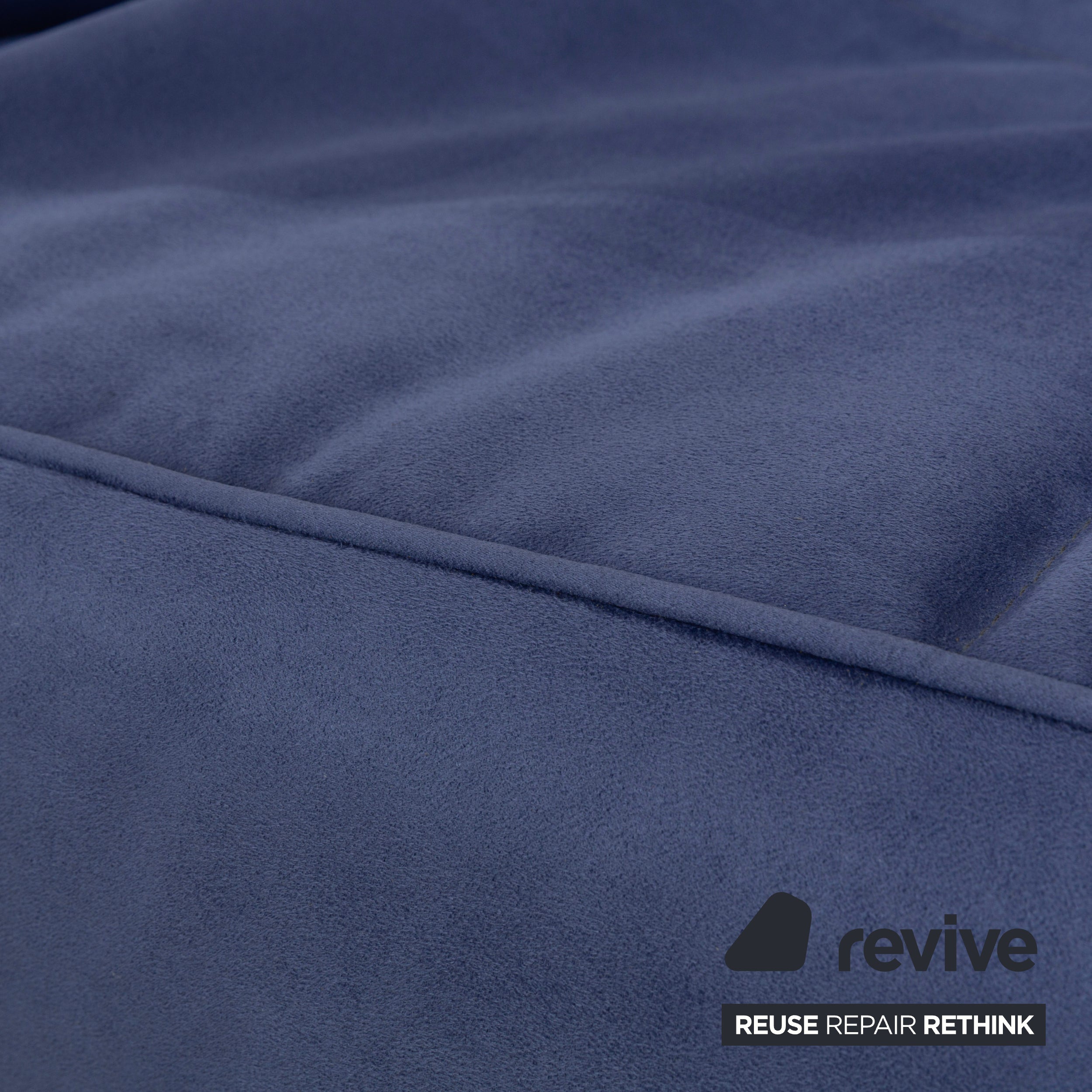 Ligne Roset Smala tissu trois places bleu nouvelle housse fonction manuelle fonction sommeil