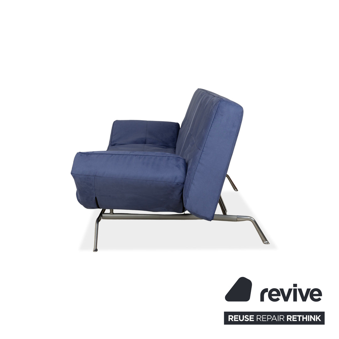 Ligne Roset Smala tissu trois places bleu nouvelle housse fonction manuelle fonction sommeil