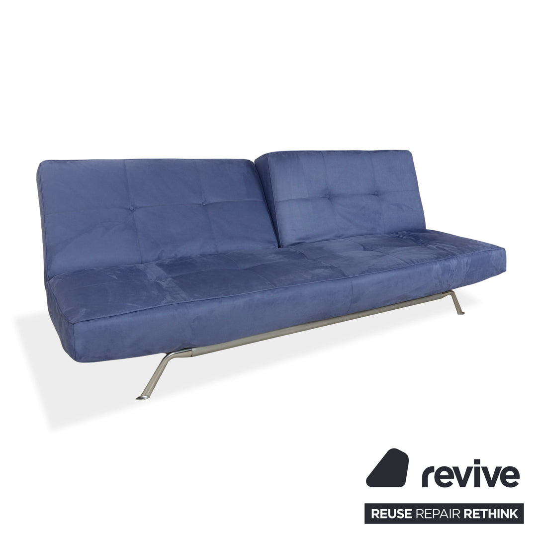 Ligne Roset Smala tissu trois places bleu nouvelle housse fonction manuelle fonction sommeil
